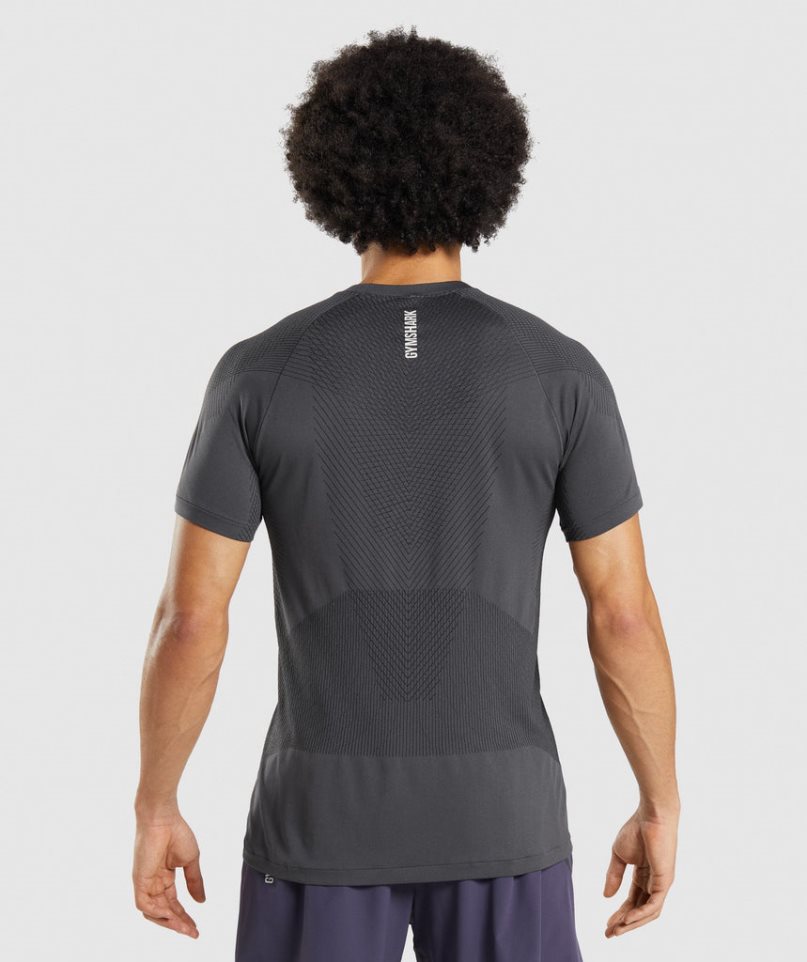 Men's Gymshark Apex Seamless T-Shirts Black | CA 173N60